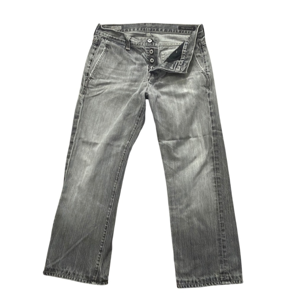 Citizens of Humanity McQueen Straight Leg Button Fly Grey Jeans 600-089 Size 30